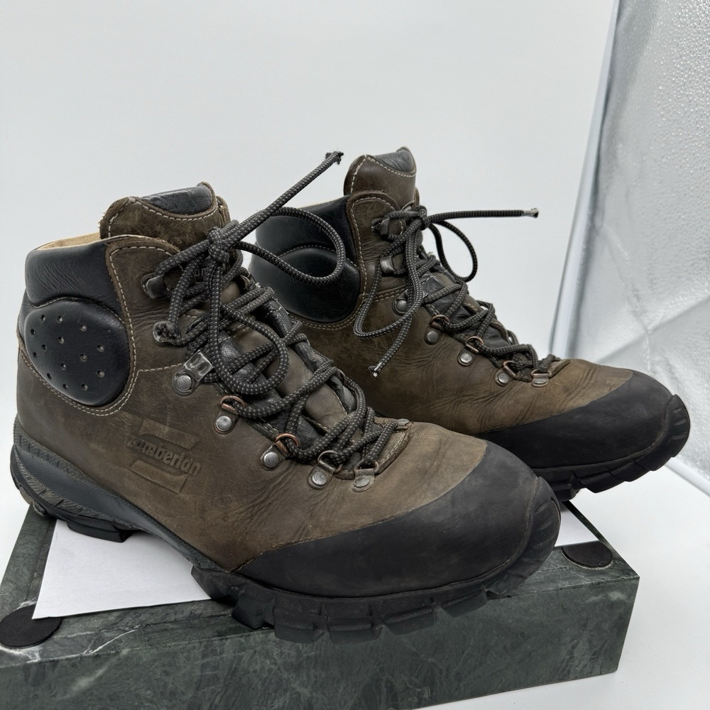 Zamberlan Hiking Boots Men's US 10-10.5 Brown Leather Vibram Made In Italy
